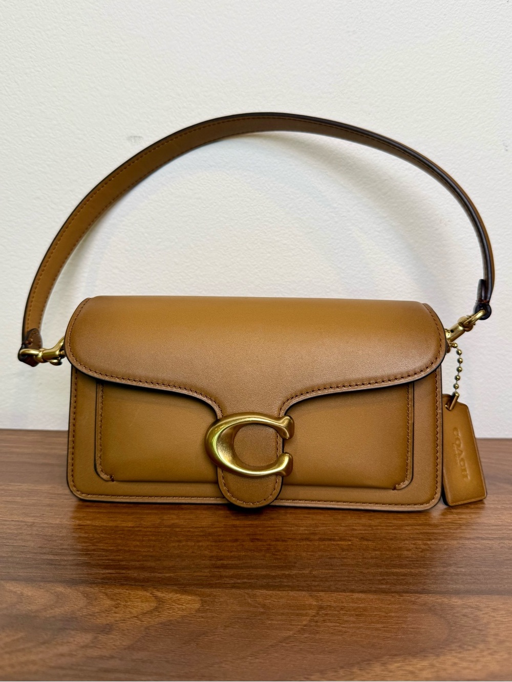 Coach Tabby 20 Honey Brown Leather Shoulder Crossbody Bag MSRP $395